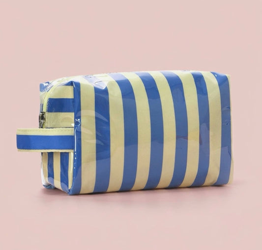 Jelly Makeup Pouch - Blue/Yellow