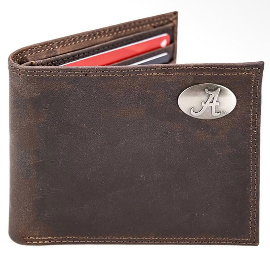 Alabama Crimson Tide Collegiate Bifold Leather Wallet