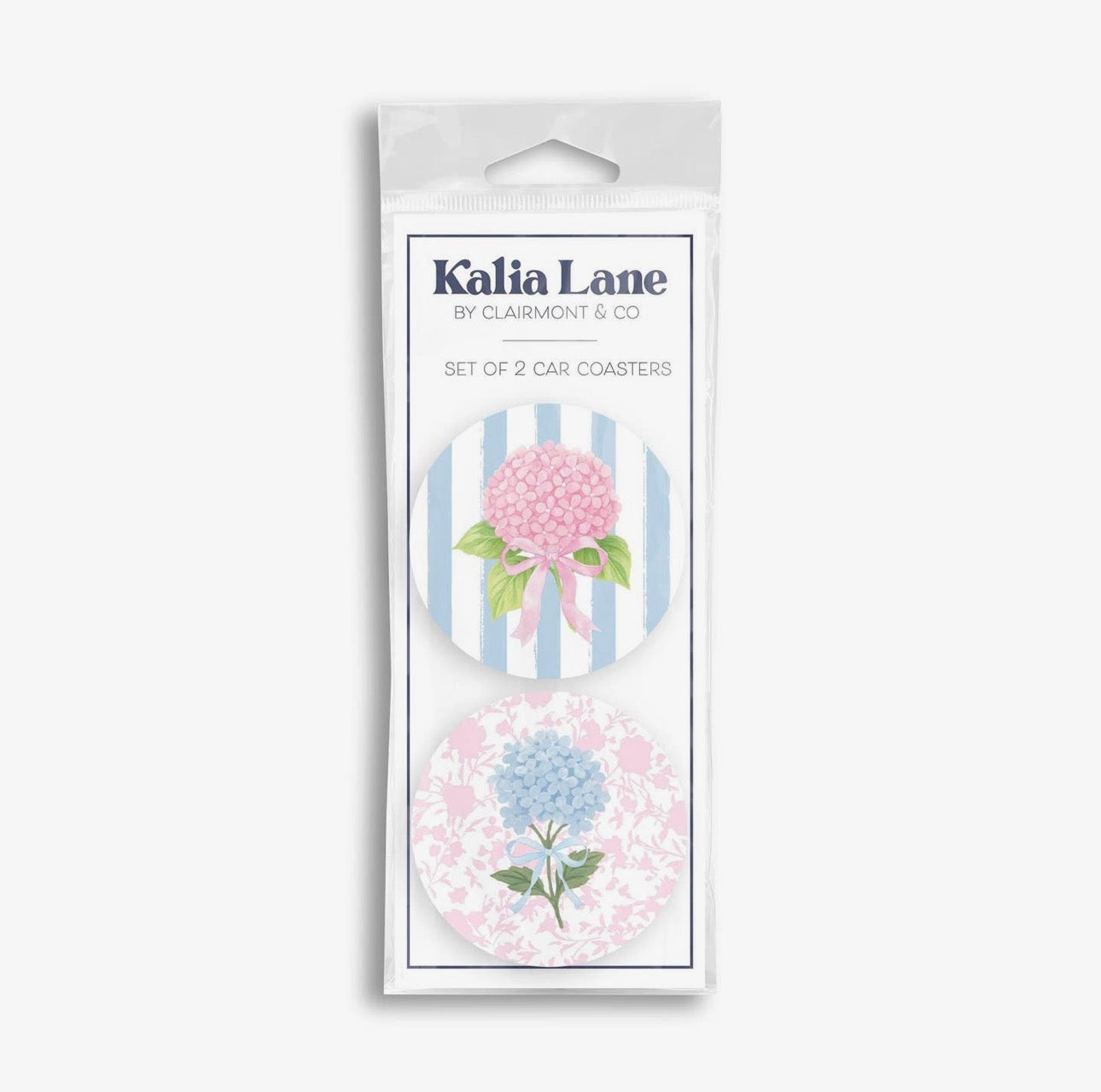Hydrangea Cottage 2-Pack Car Coaster