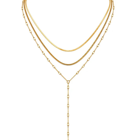 Ellie Vail Anarosa Layered Lariat Necklace