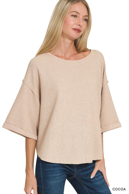 Chill Day Top- Cocoa