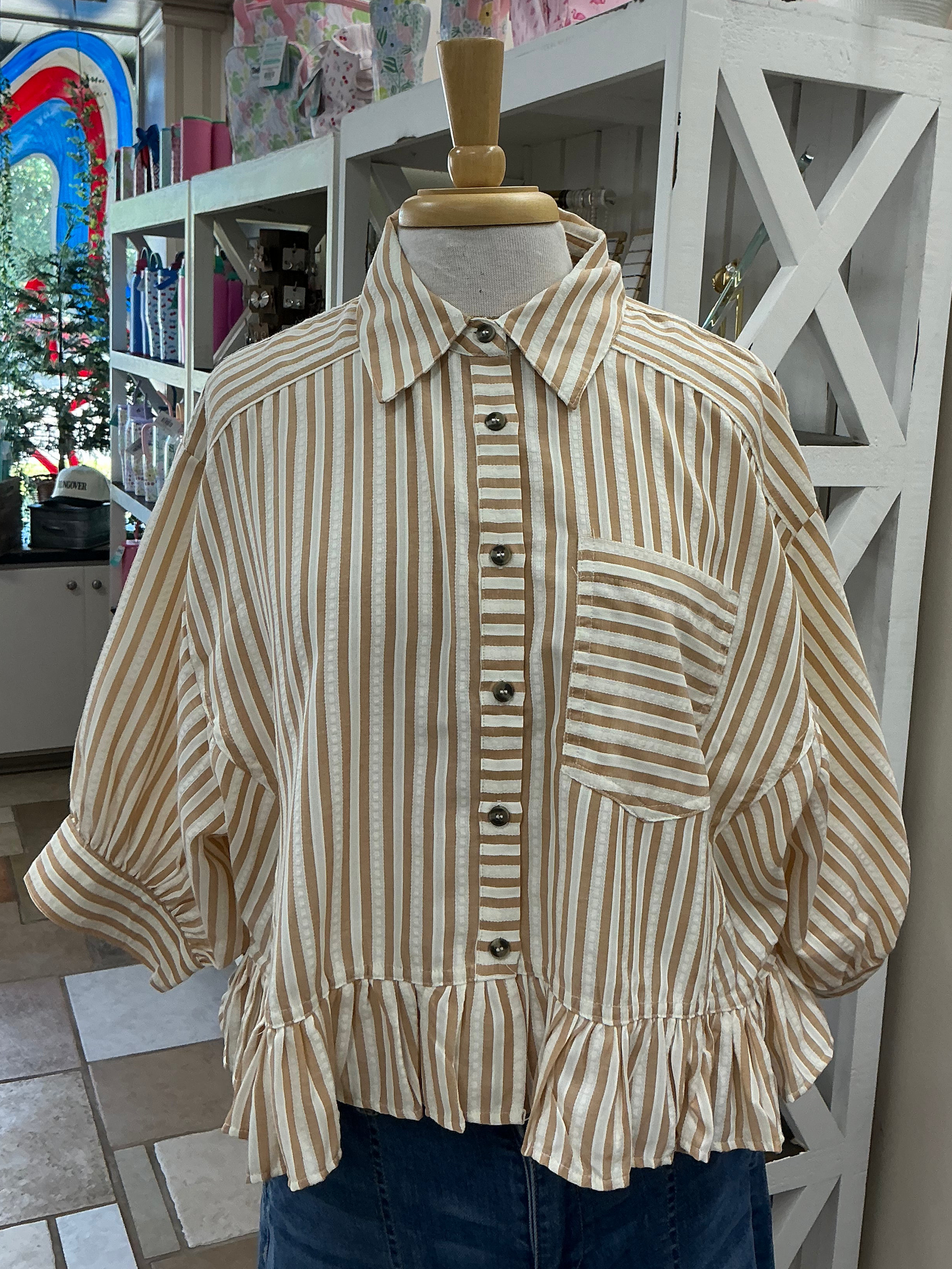 Mend Your Heart Top - Latte