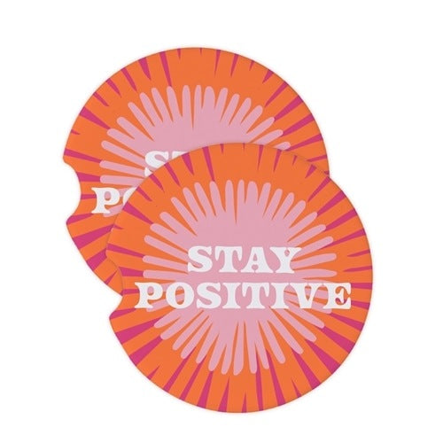 Car Coasters - Stay Positive