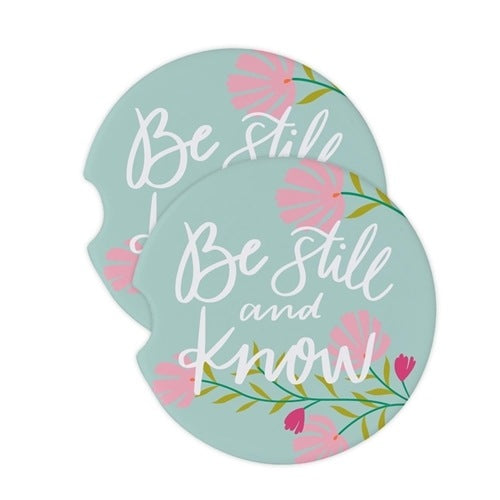 Car Coasters - Be Still and Know