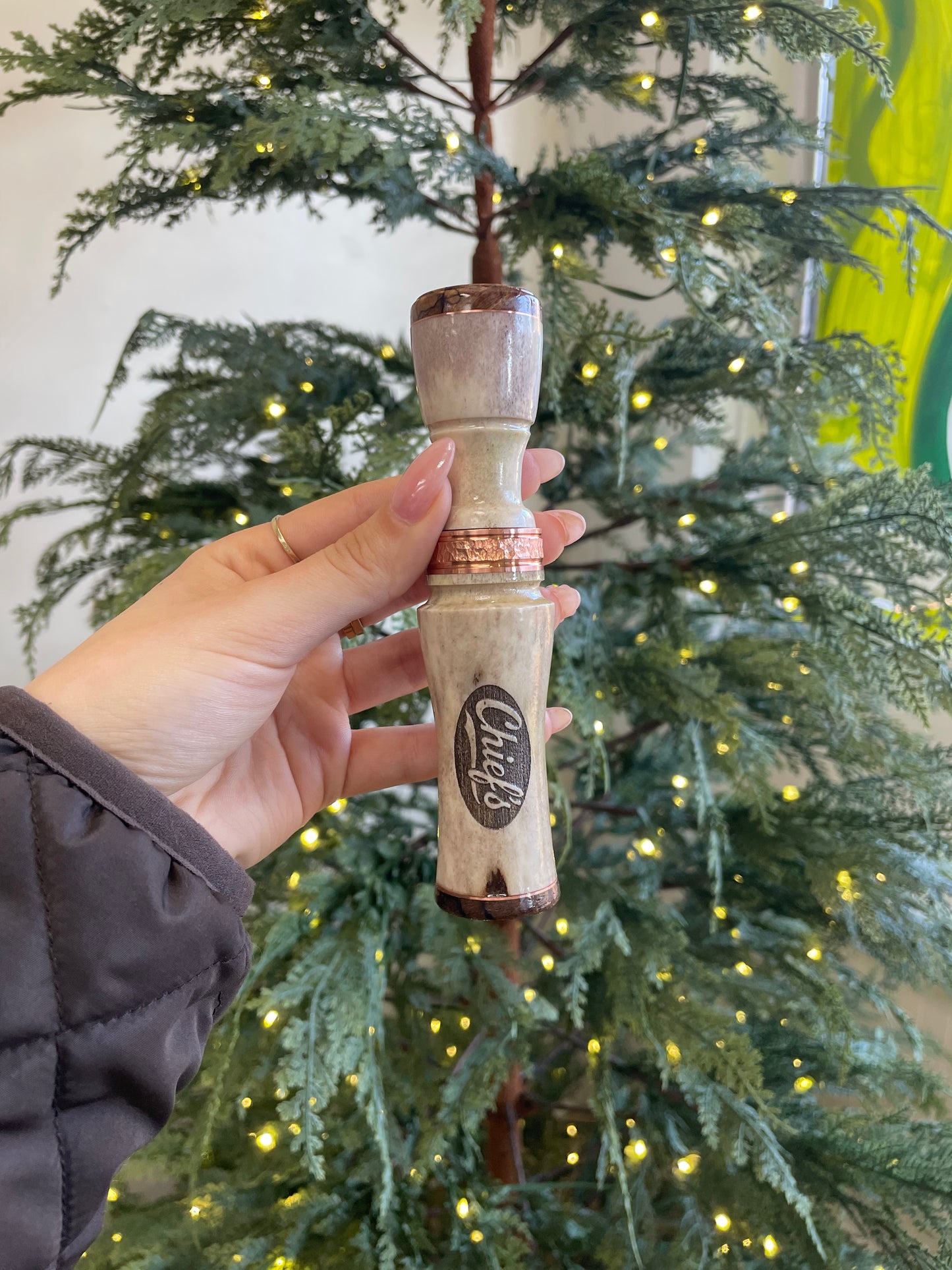 Chief's Custom Calls Antler & Copper Banded Grunt Call