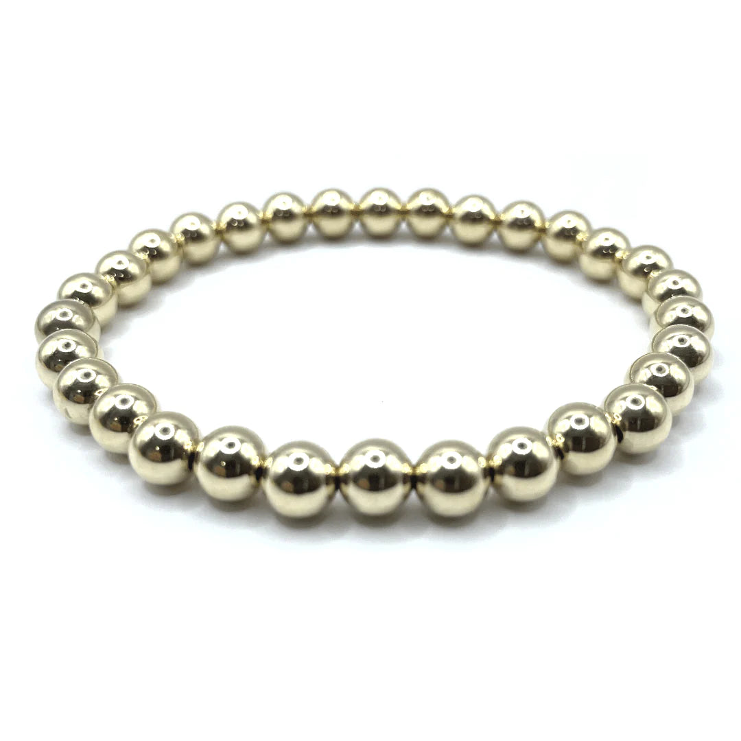6mm Waterproof 14k Gold Filled Karma Bracelet