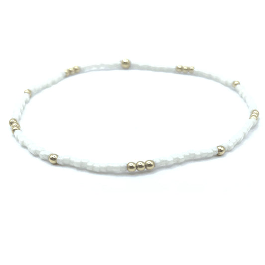 2mm Newport Cotton + Gold Filled Waterproof Bracelet