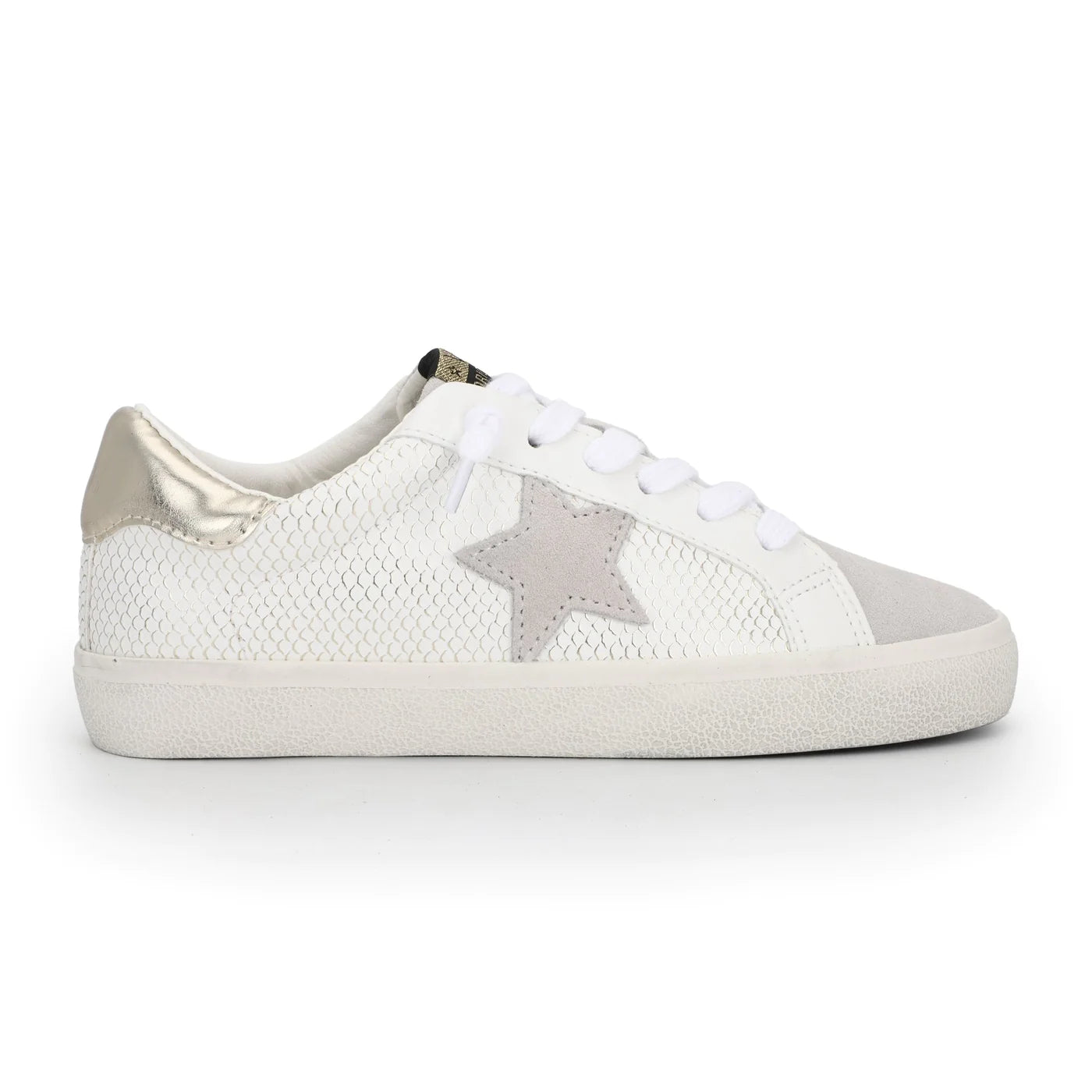 Vintage Havana Kate White Gold Snake Sneaker