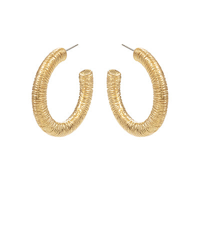 Wrapped Wire Metal Hoops