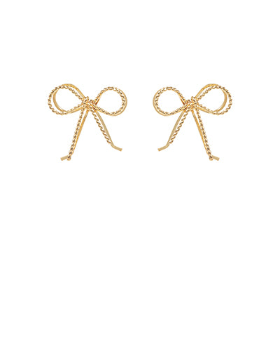 Double Bow Stud Earrings