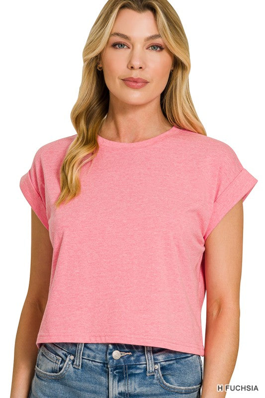 Relax and Repeat Tee -  H Fushia