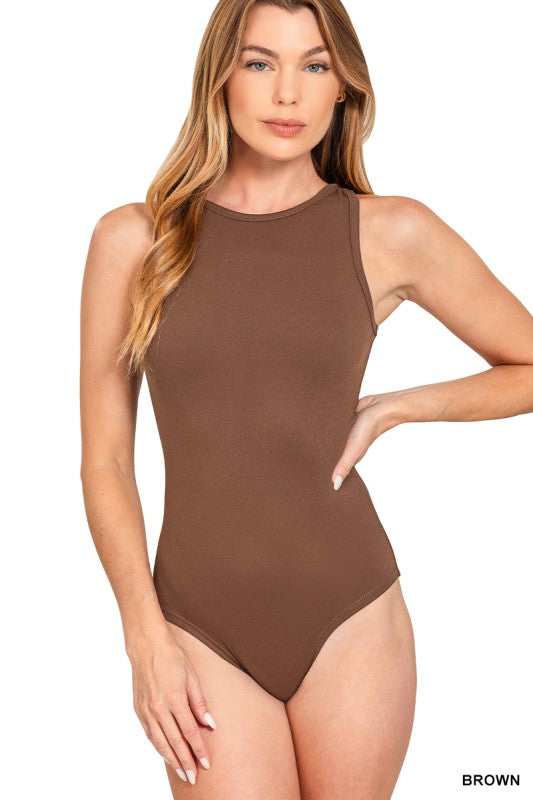 Relax and Repeat Bodysuit - Brown