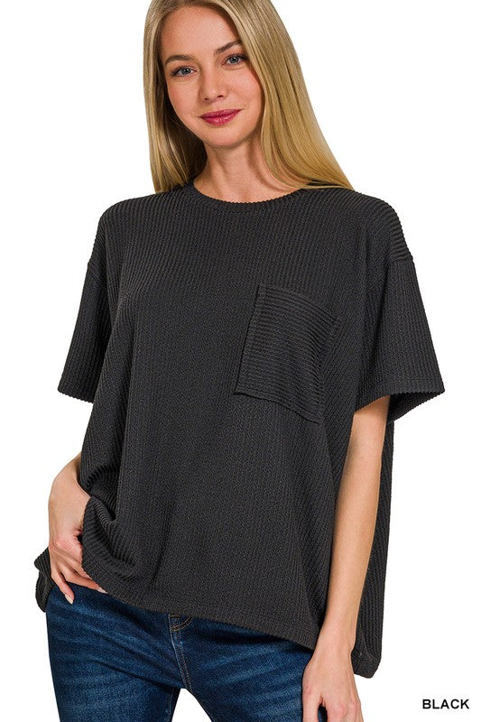 Just Relaxed Top - Black