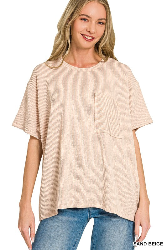 Just Relaxed Top - Sand Beige