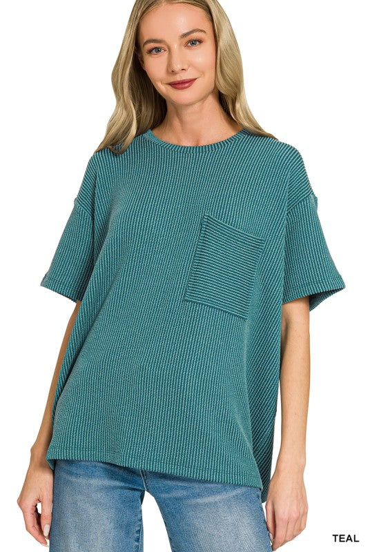 Just Relaxed Top - Teal