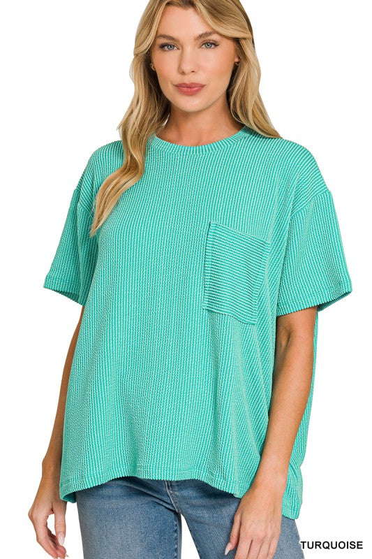 Just Relaxed Top - Turquoise