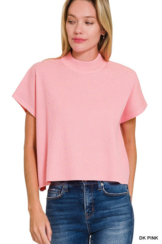 Time Will Tell Sweater - Dk Pink