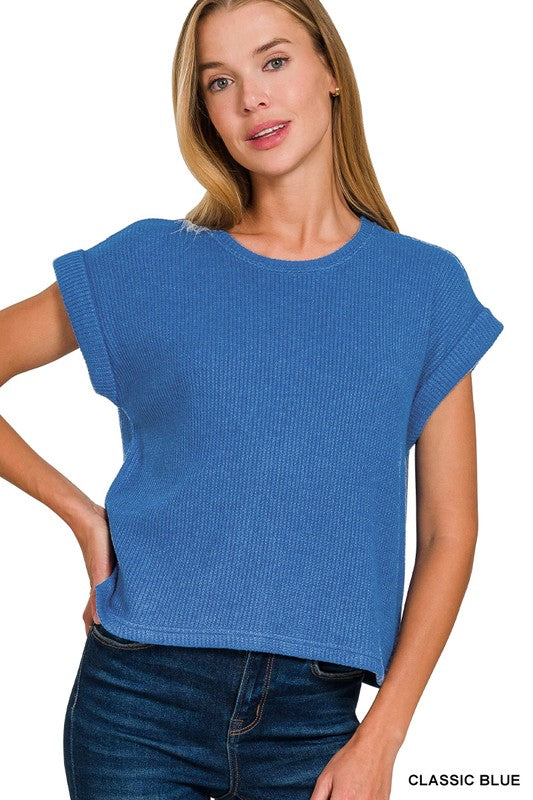 All About Knits Top - Classic Blue
