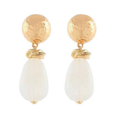Marble Teardrop Stone Earrings