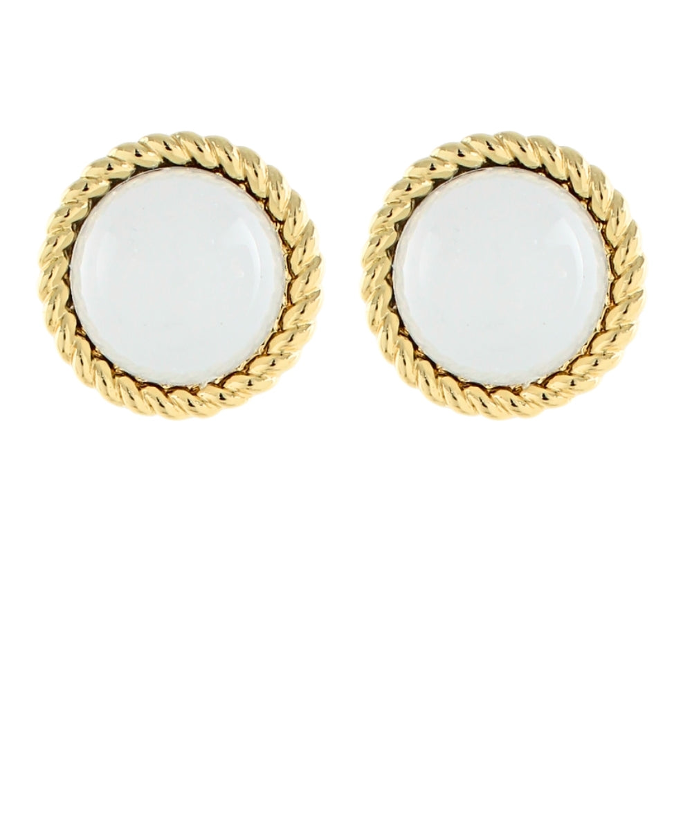 Marble Dome Earrings