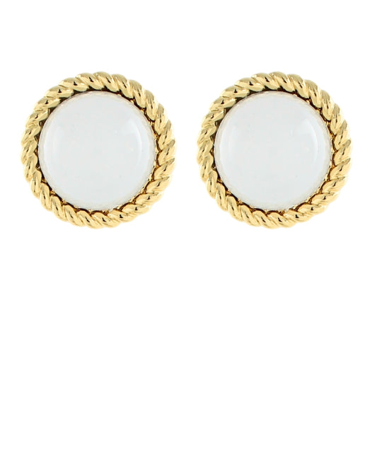 Marble Dome Earrings