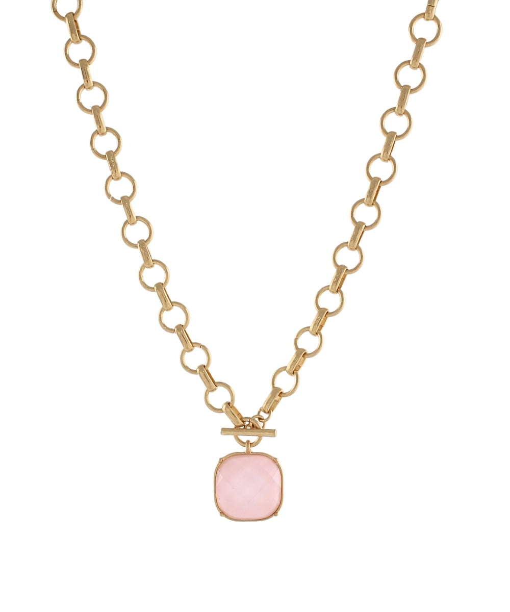 Faceted Stone Necklace