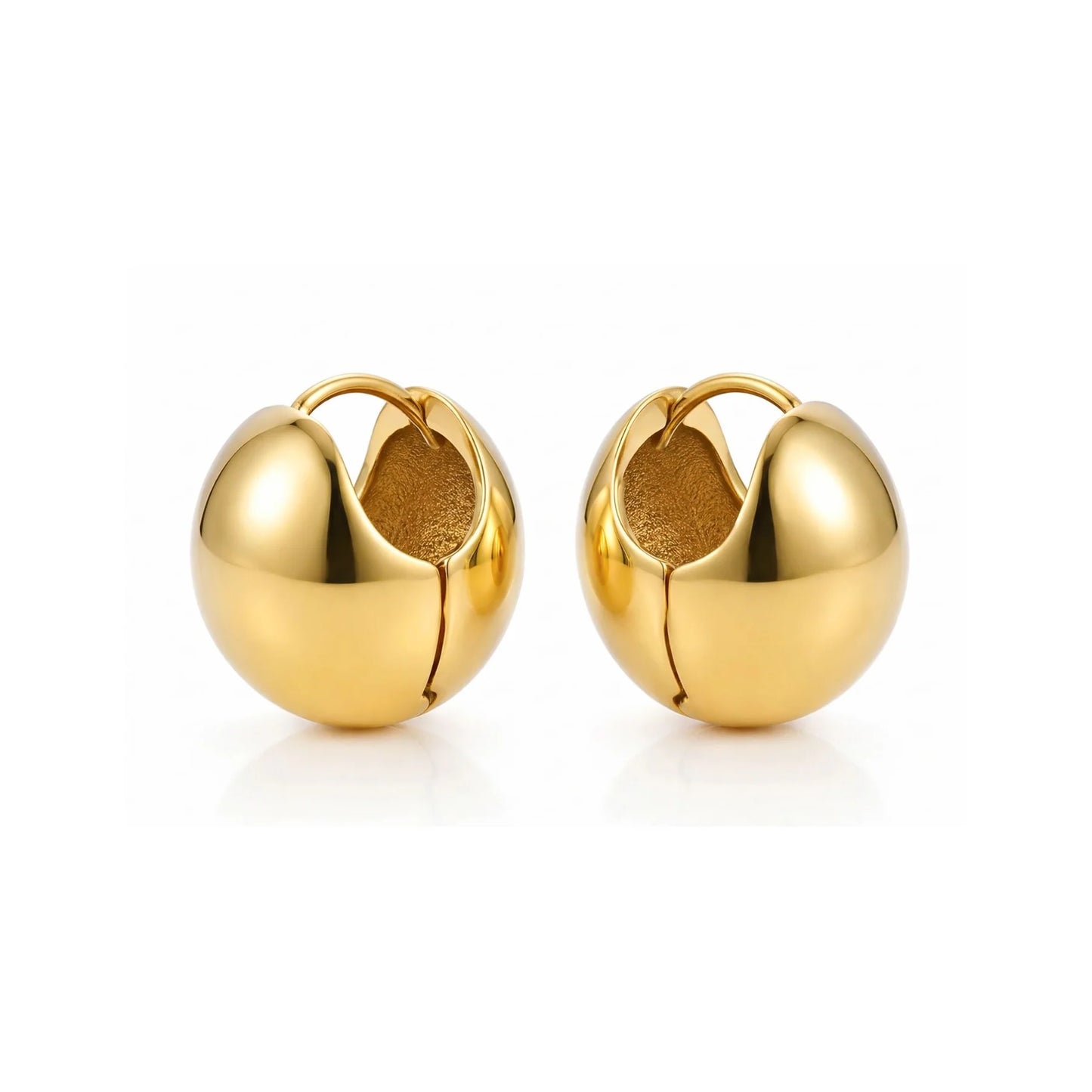 Ellie Vail Vale Dome Huggie Hoop Earring