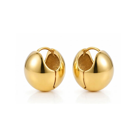 Ellie Vail Vale Dome Huggie Hoop Earring