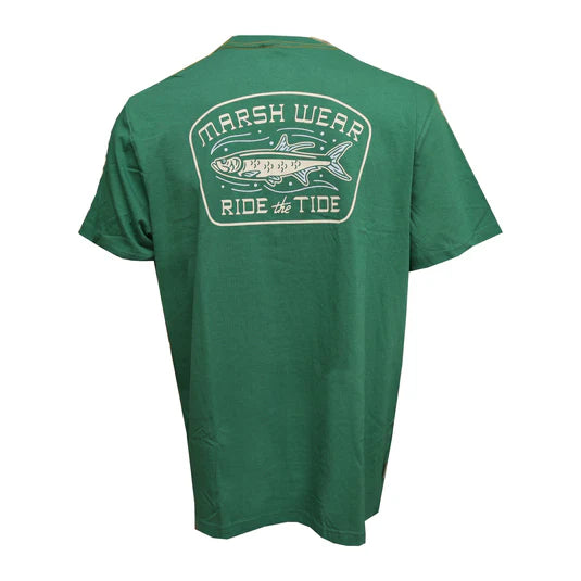 Marsh Wear Currents Tee - Antique Green