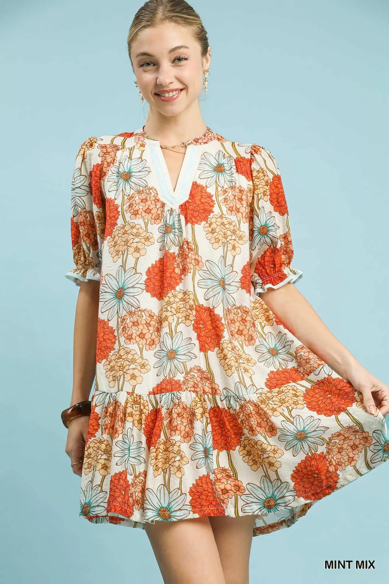 Dandelion Dress - Mint Mix