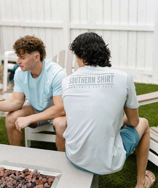 SSCO Camo Badge Performance Tee - Mackerel