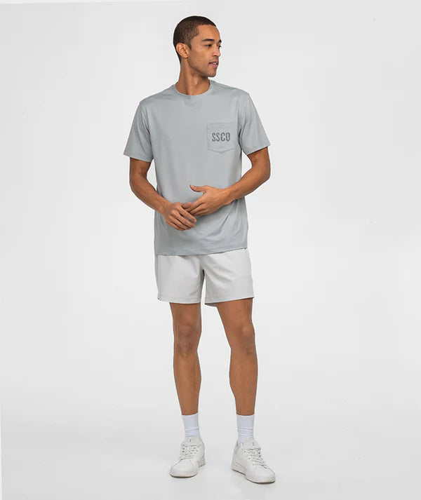 SSCO Camo Badge Performance Tee - Mackerel