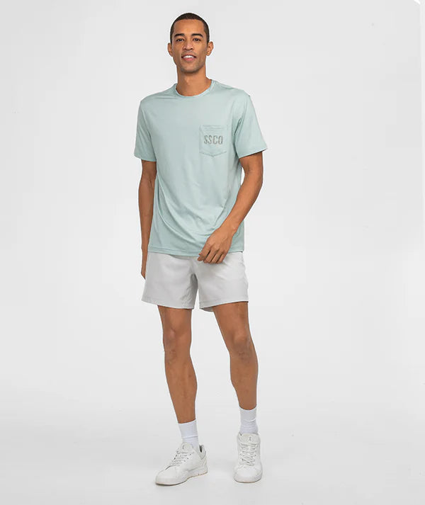 SSCO Camo Badge Performance Tee - Dusty Green