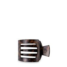 Teleties Small Flat Square Claw Clip- Tortoise