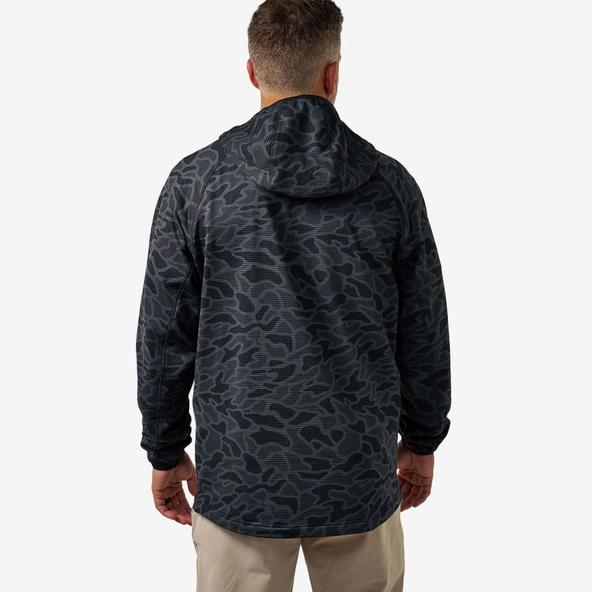 Burlebo Blaze Tech Quarter Zip - Black Camo