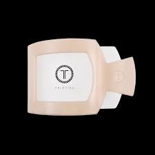 Teleties Medium Flat Square Claw Clip- Almond Beige