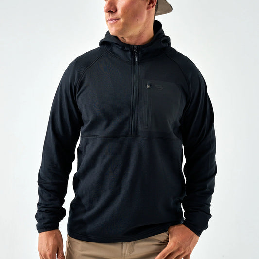 Burlebo Blaze Tech Quarter Zip - Black