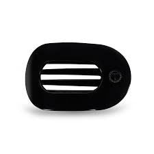 Teleties Small Flat Round Claw Clip- Jet Black