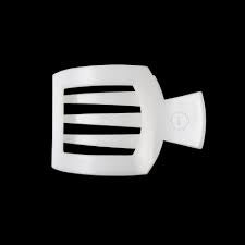 Teleties Small Flat Square Claw Clip- Coconut White
