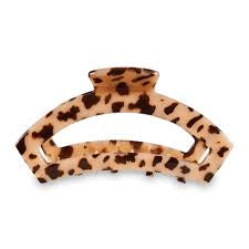 Teleties Open Small Claw Clip- Blonde Tortoise