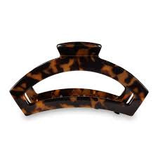Teleties Open Small Claw Clip- Tortoise