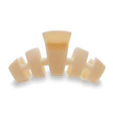 Teleties Classic Large Claw Clip- Almond Beige