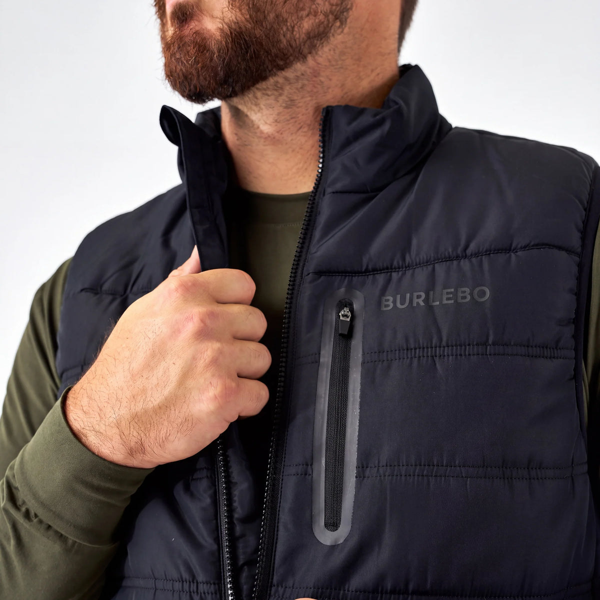 Burlebo Puffer Vest - Black