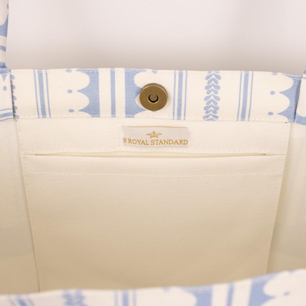 Classic Chantilly Tote- Blue & White
