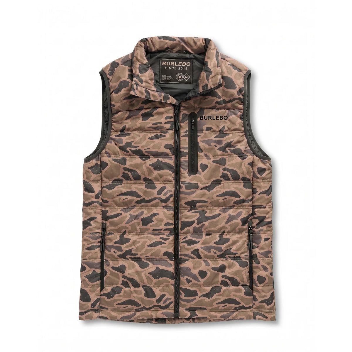 Burlebo Puffer Vest - Gauge Camo