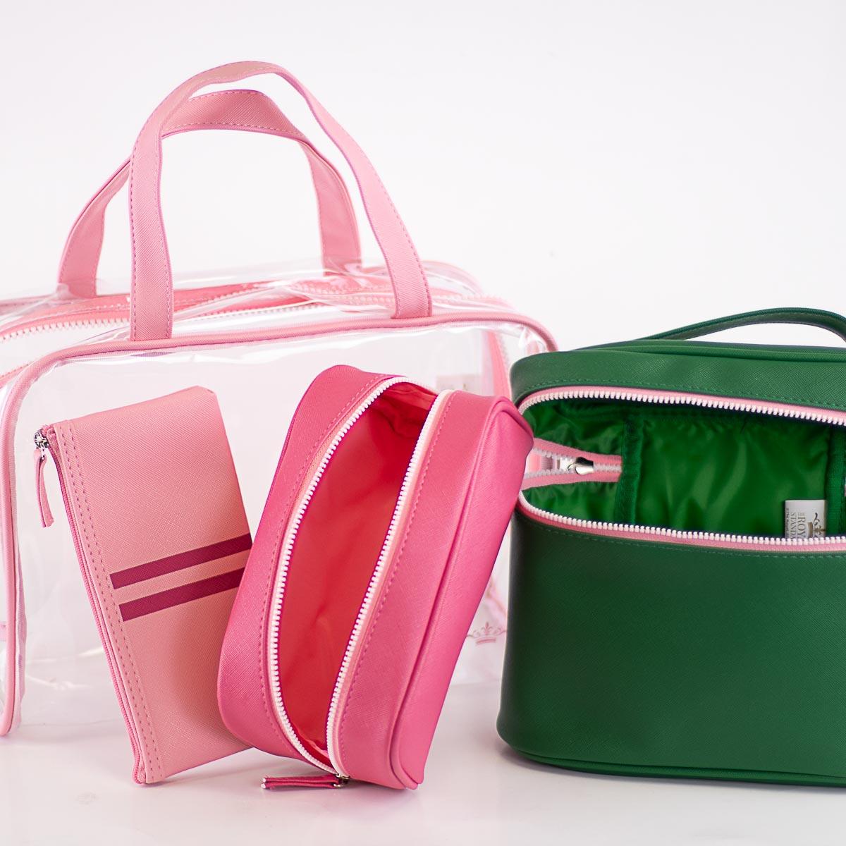 Livie Travel Gift Set- Pink & Kelly Green