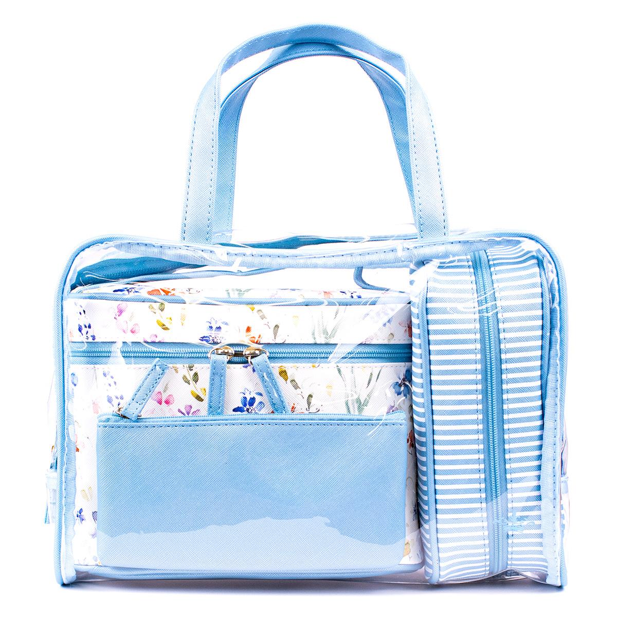 Nora Cosmetic Travel Set- Blue Multi