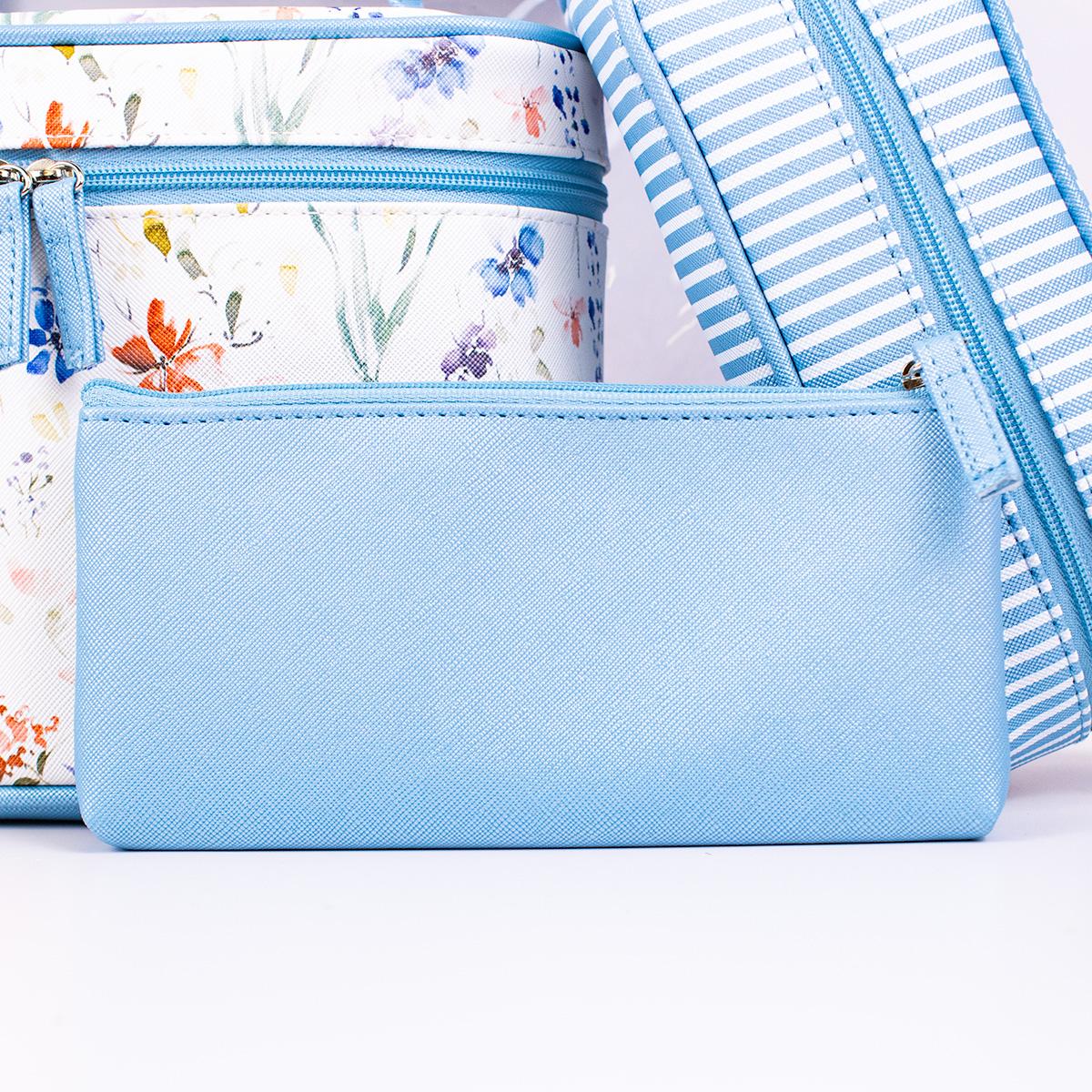 Nora Cosmetic Travel Set- Blue Multi