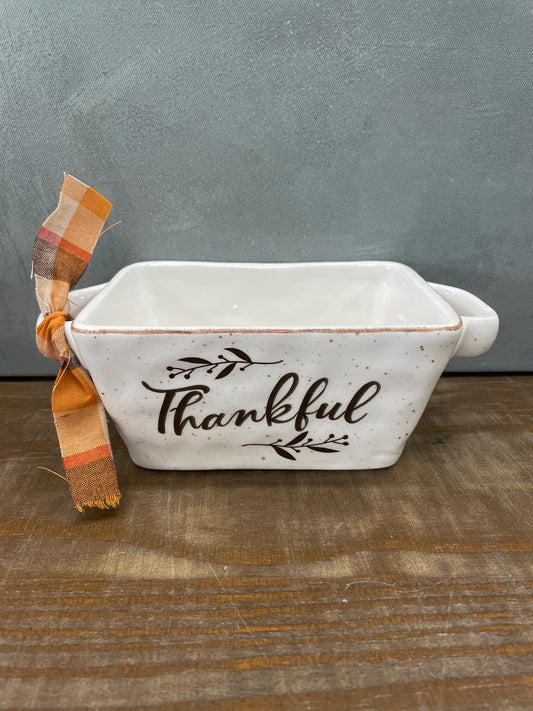 Thanksgiving Small Ceramic Dish