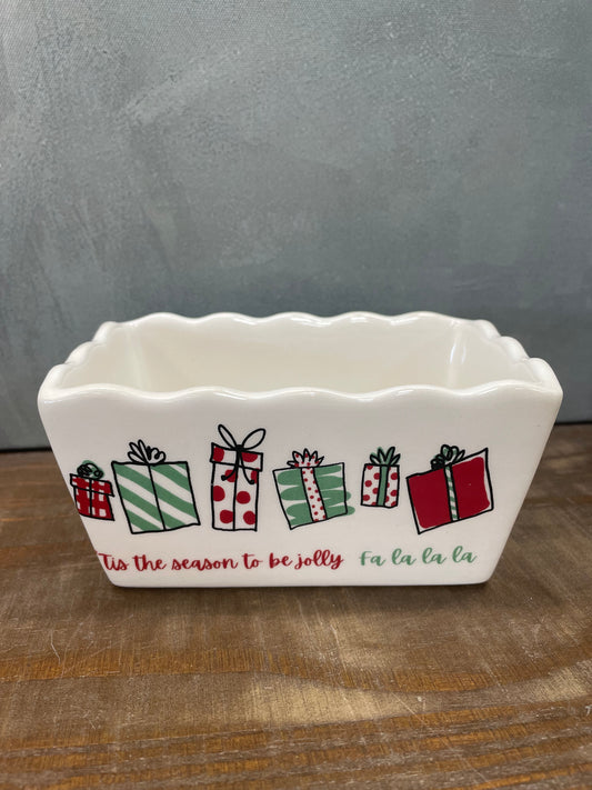 Small Ceramic Christmas Dish